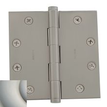 4-1/2" Wide Plain Bearing Square Corner Mortise Door Hinge from the Estate Collection - Single Hinge