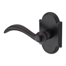 Arch Left Handed Non-Turning Two-Sided Through-Door Dummy Door Lever Set with Rustic Arch Rose
