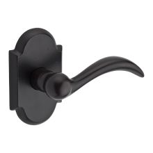 Arch Right Handed Non-Turning Two-Sided Through-Door Dummy Door Lever Set with Rustic Arch Rose