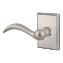 Arch Left Handed Non-Turning One-Sided Surface Mount Dummy Door Lever with Square Rosette from the Reserve Collection