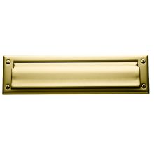 Package Sized Spring Tension Brass Letter Box Plate