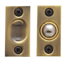 Solid Brass Adjustable Ball Catch with 1 Inch x 2-1/8 Inch Strike