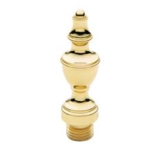 Solid Brass Urn Tip Finial for Square Corner Hinges (Quantity 2)