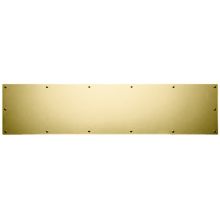Commercial Grade 8 Inch x 34 Inch Solid Brass Kick Plate