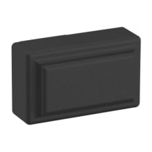 Raised 1-1/2 Inch Rectangular Cabinet Knob from the Estate Collection