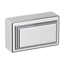 Raised 1-1/2 Inch Rectangular Cabinet Knob from the Estate Collection