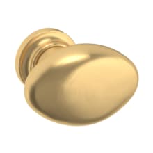 Oval 1-1/8 Inch Oval Cabinet Knob from the Estate Collection