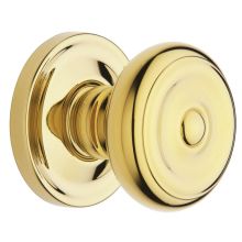 5020 Non-Turning Two-Sided Dummy Door Knob Set with 5048 Rose from the Estate Collection