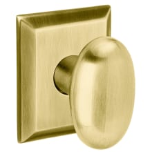 Pair of Oval Estate Door Knobs without Rosettes