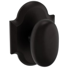 5024 Non-Turning Two-Sided Dummy Door Knob Set with R030 Rose from the Estate Collection