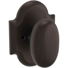 5024 Privacy Door Knob Set with R030 Rose from the Estate Collection
