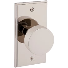 5055 Non-Turning Two-Sided Dummy Door Knob Set with R053 Rose from the Estate Collection