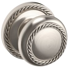 5064 Non-Turning One-Sided Dummy Door Knob with 5004 Rose from the Estate Collection