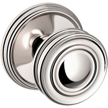 5066 Non-Turning Two-Sided Dummy Door Knob Set with 5078 Rose from the Estate Collection