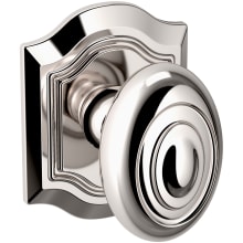 5077 Non-Turning One-Sided Dummy Door Knob with R027 Rose from the Estate Collection