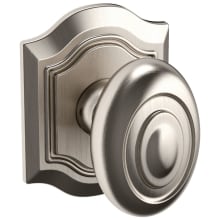 5077 Non-Turning Two-Sided Dummy Door Knob Set with R027 Rose from the Estate Collection