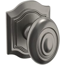 5077 Non-Turning One-Sided Dummy Door Knob with R027 Rose from the Estate Collection