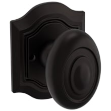 5077 Privacy Door Knob Set with R027 Rose from the Estate Collection