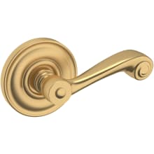 5103 Left Handed Non-Turning One-Sided Dummy Door Lever with 5048 Rose from the Estate Collection