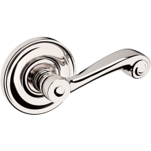 5103 Right Handed Non-Turning One-Sided Dummy Door Lever with 5048 Rose from the Estate Collection