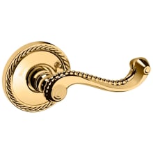 5104 Right Handed Non-Turning One-Sided Dummy Door Lever with 5004 Rose from the Estate Collection
