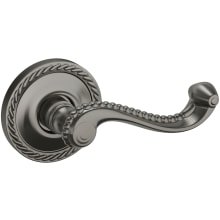 5104 Non-Turning Two-Sided Dummy Door Lever Set with 5004 Rose from the Estate Collection