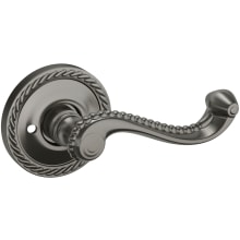 5104 Privacy Door Lever Set with 5004 Rose from the Estate Collection