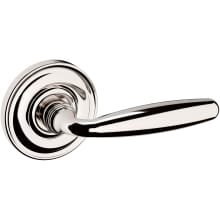 5106 Left Handed Non-Turning One-Sided Dummy Door Lever with 5048 Rose from the Estate Collection