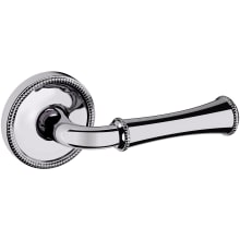 5118 Passage Door Lever Set with 5076 Rose from the Estate Collection