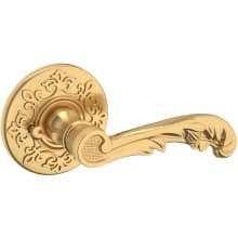 5121 Privacy Door Lever Set with R012 Rose from the Estate Collection