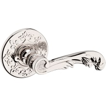 5121 Privacy Door Lever Set with R012 Rose from the Estate Collection