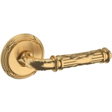 5122 Left Handed Non-Turning One-Sided Dummy Door Lever with 5022 Rose from the Estate Collection