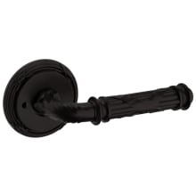 5122 Privacy Door Lever Set with 5022 Rose from the Estate Collection