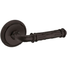 5122 Non-Turning Two-Sided Dummy Door Lever Set with 5022 Rose from the Estate Collection