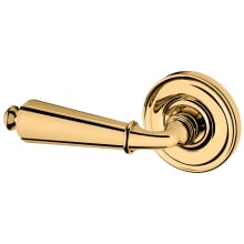 5125 Left Handed Non-Turning One-Sided Dummy Door Lever with 5048 Rose from the Estate Collection