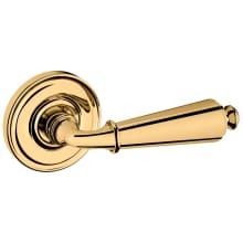5125 Passage Door Lever Set with 5048 Rose from the Estate Collection