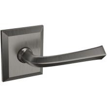 5141 Non-Turning Two-Sided Dummy Door Lever Set with R033 Rose from the Estate Collection