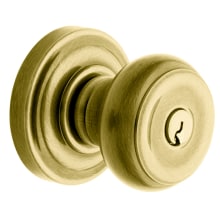 Colonial Reversible Non-Turning Two-Sided Dummy Door Knob Set with Classic Rosette from the Estate Collection