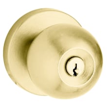 Modern Style Single Cylinder Keyed Entry Door Knob Set with Modern Rosette from the Estate Collection