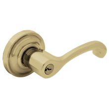 Classic Style Left Hand Keyed Entry Door Lever Set with Classic Rosette the Emergency Exit Function