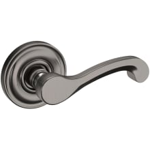 5445V Passage Door Lever Set with 5048 Rose from the Estate Collection