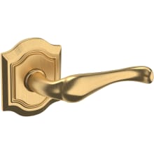 5447V Passage Door Lever Set with R027 Rose from the Estate Collection