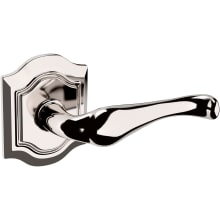 5447V Left Handed Non-Turning One-Sided Dummy Door Lever with R027 Rose from the Estate Collection