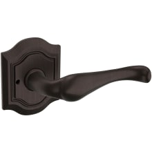 5447V Privacy Door Lever Set with R027 Rose from the Estate Collection