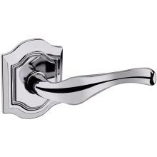 5447V Right Handed Non-Turning One-Sided Dummy Door Lever with R027 Rose from the Estate Collection