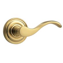 5455V Right Handed Non-Turning One-Sided Dummy Door Lever with 5048 Rose from the Estate Collection