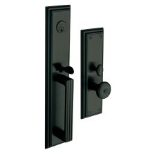 Tremont Full Plate Single Cylinder Keyed Entry Mortise Handleset Trim with 5020 Interior Knob from the Estate Collection