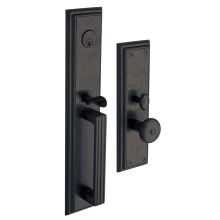 Tremont Full Plate Single Cylinder Keyed Entry Mortise Handleset Trim with 5020 Interior Knob from the Estate Collection