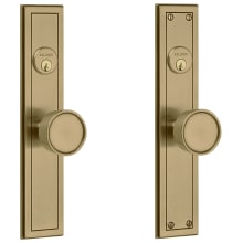 Hollywood Hills Full Plate Double Cylinder Keyed Entry Mortise Knob Trim