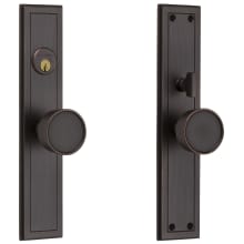 Hollywood Hills Full Plate Single Cylinder Keyed Entry and Full Dummy Mortise Entry Set Trims - Combo Pack